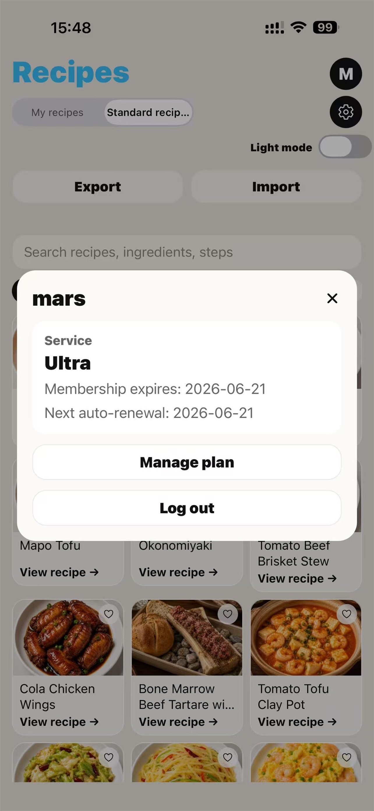 Yan: Recipe & Cookbook Planner