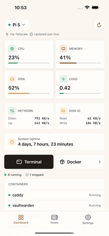 Rafter Homelab Console Screenshot 1 of 6