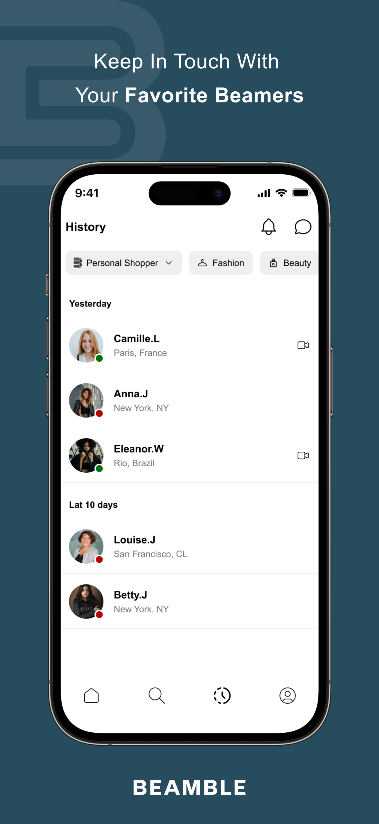 Beamble: video shopping