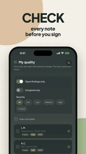 Cared: AI Clinical Notes screenshot 4