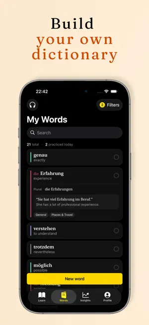 Master German Vocabulary screenshot 2