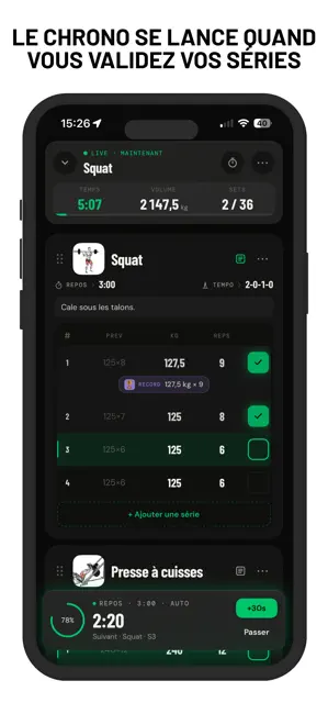 Epilog : Carnet de Musculation iPhone screenshot 3