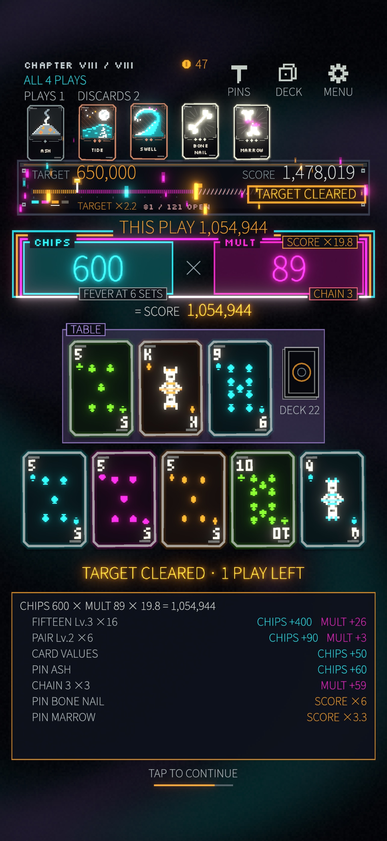 Screenshot 4 of FIFTEEN – Make 15 Roguelike