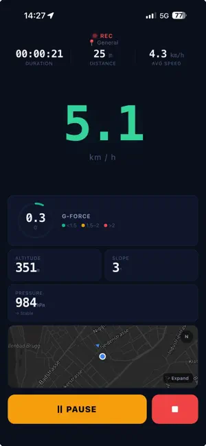 GPS Stats - Speedometer & HUD screenshot 2