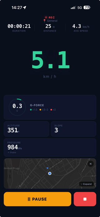 GPS Stats - Speedometer & HUD Screenshot 2 of 5