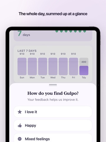 Baby Feeding Log : Gulpo iPad screenshot
