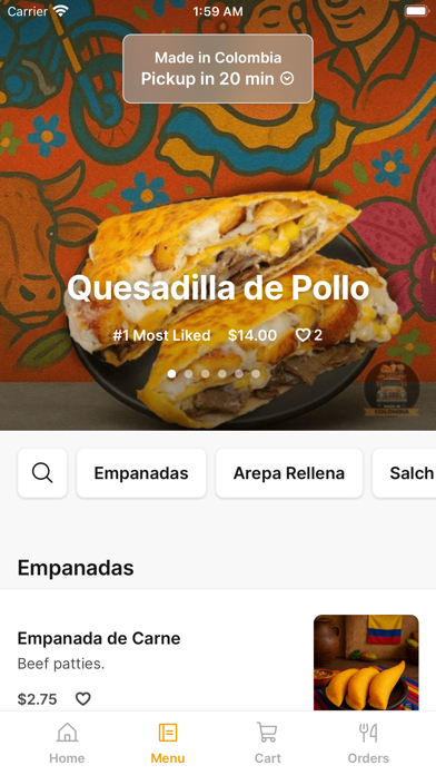 Made in Colombia To Go iPhone screenshot 2 - Food & Drink app
