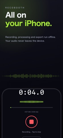 RecoBooth — Studio Recorder Screenshot 4 of 4