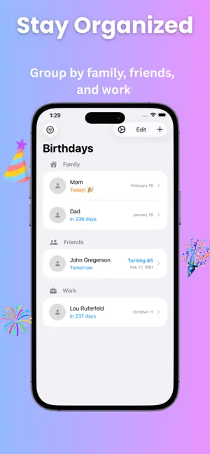 My Birthday Buddy screenshot 2