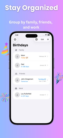 My Birthday Buddy Screenshot 2 of 3