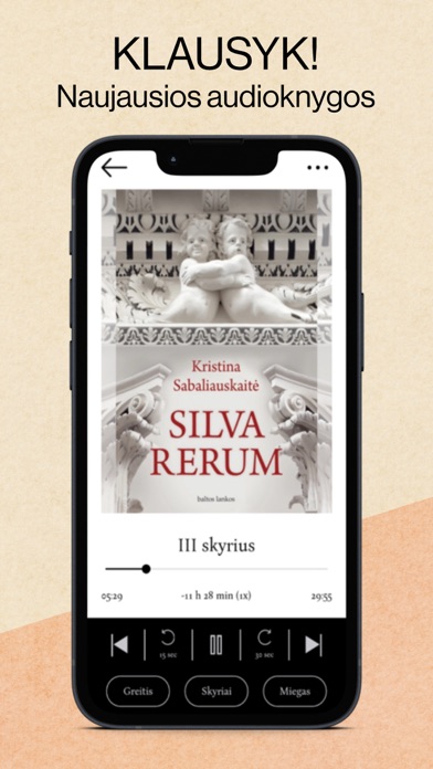 Baltos lankos Audio Screenshot