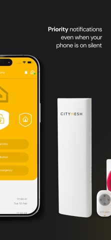 City Alarm - Citymesh App iPhone screenshot
