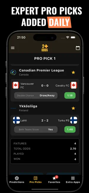 2+ Odds football Predictions screenshot 2