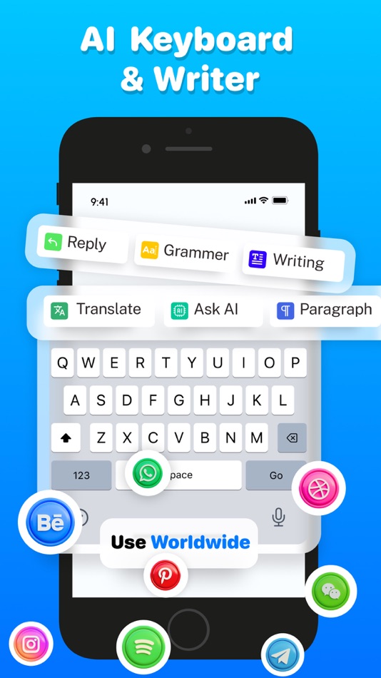 #1. Type Ai: Ai Keyboard Extension (iOS) بواسطة: MK Apps Private Limited