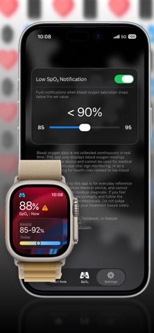 HR & SpO2 - Companion App iPhone screenshot