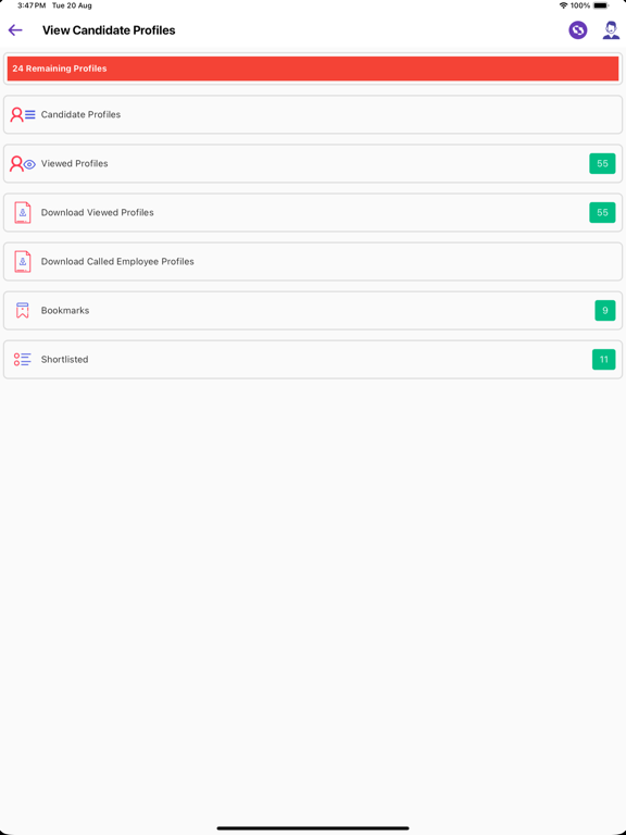 App screenshot
