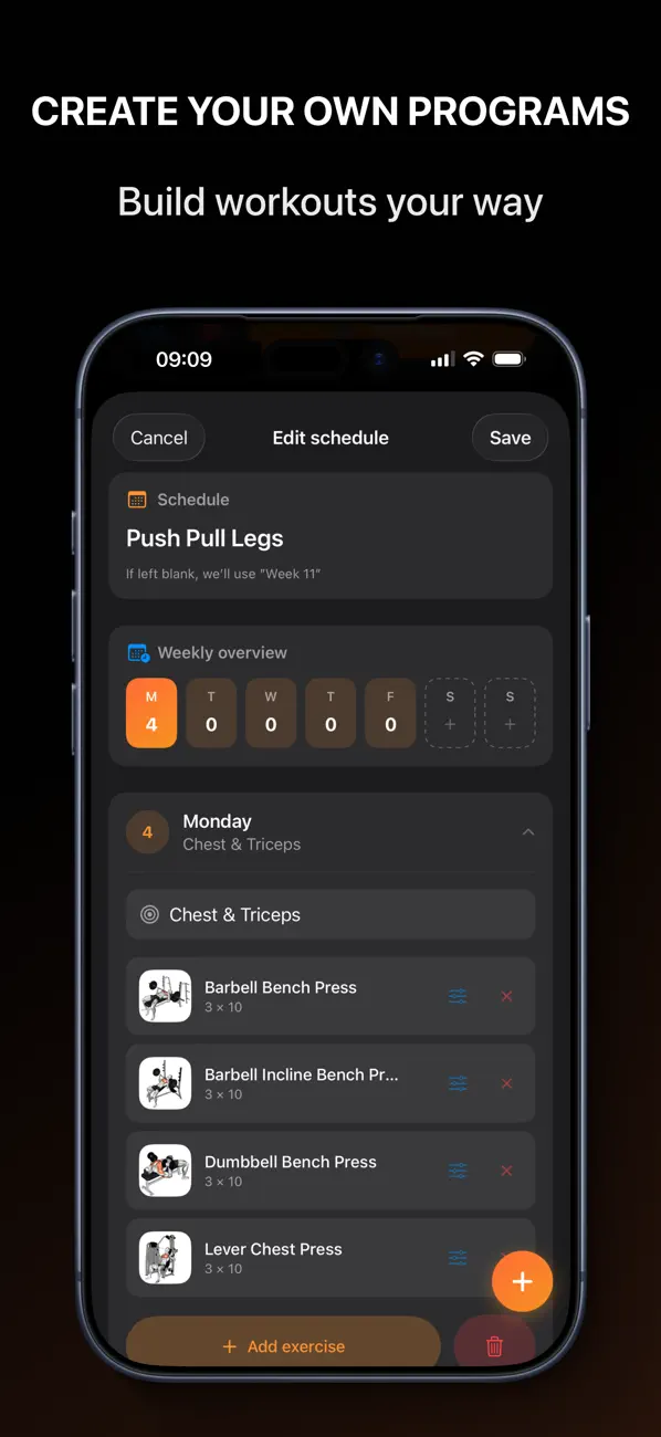 Screenshot #3 pour DailyLift – Gym & Workout Plan