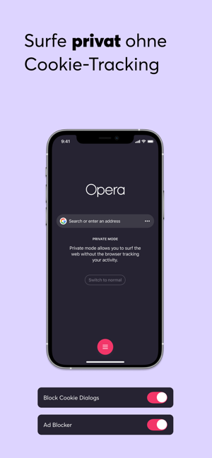 ‎Opera-Browser und VPN Screenshot