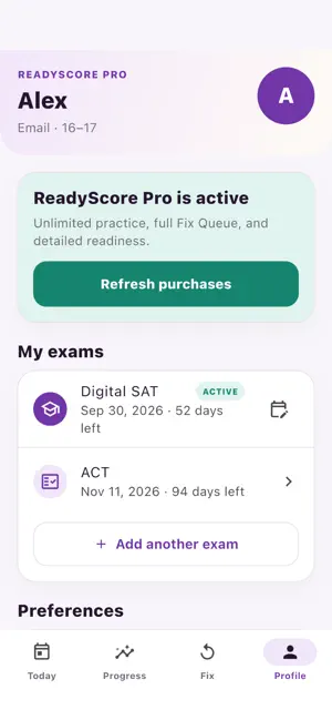 ReadyScore: Daily SAT & ACT screenshot 2