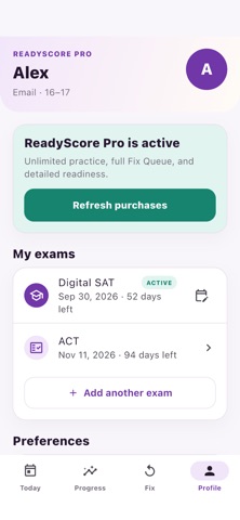 ReadyScore: Daily SAT & ACT Screenshot 2 of 6