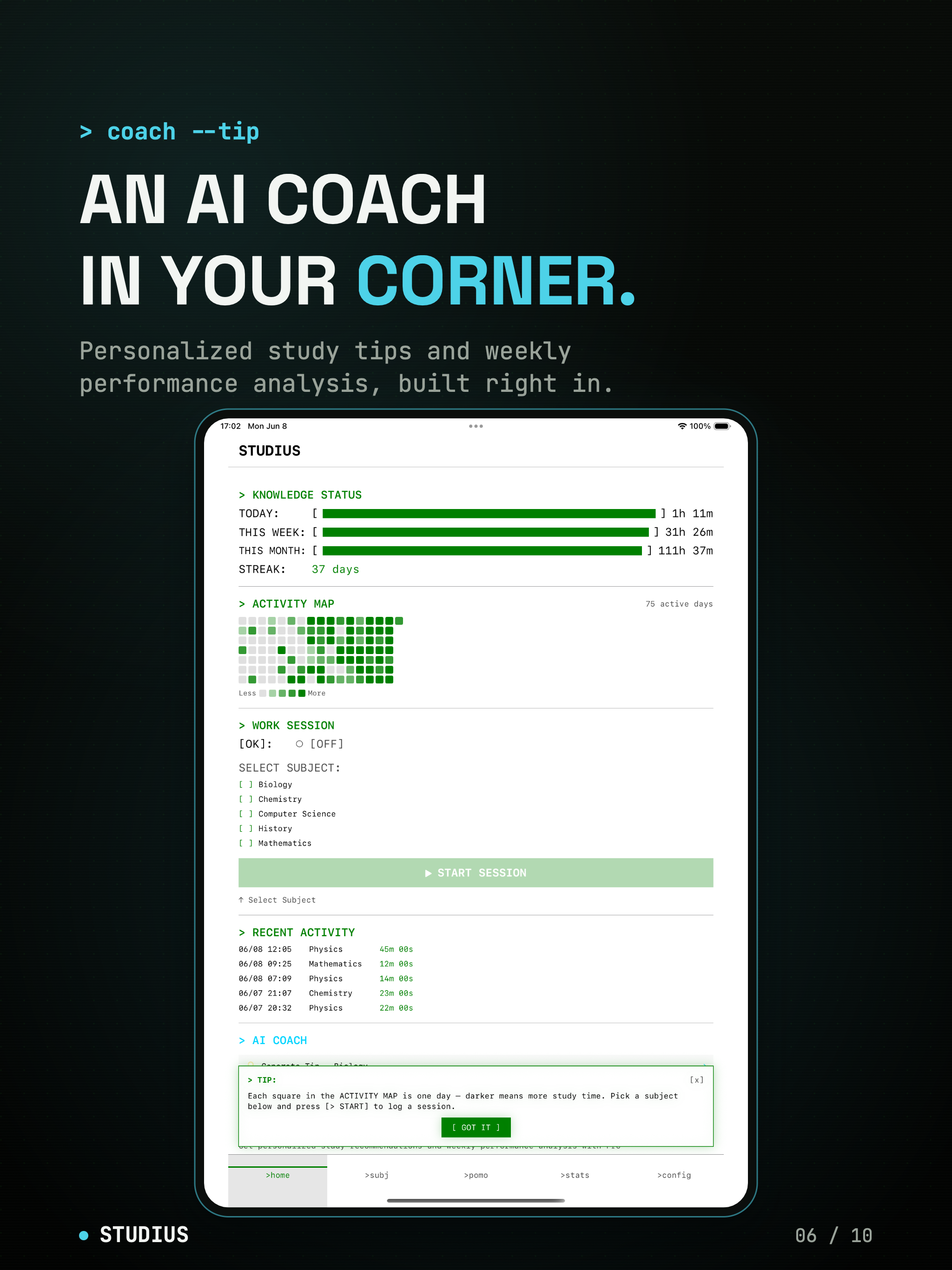 Studius: Study Timer Tracker