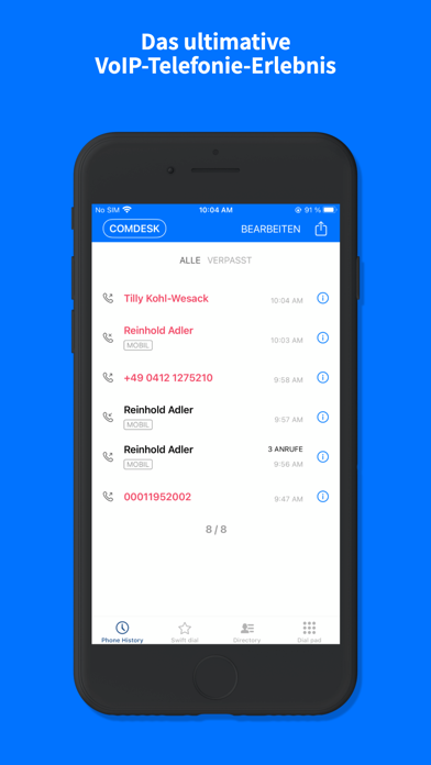 Comdesk Softphone Screenshot