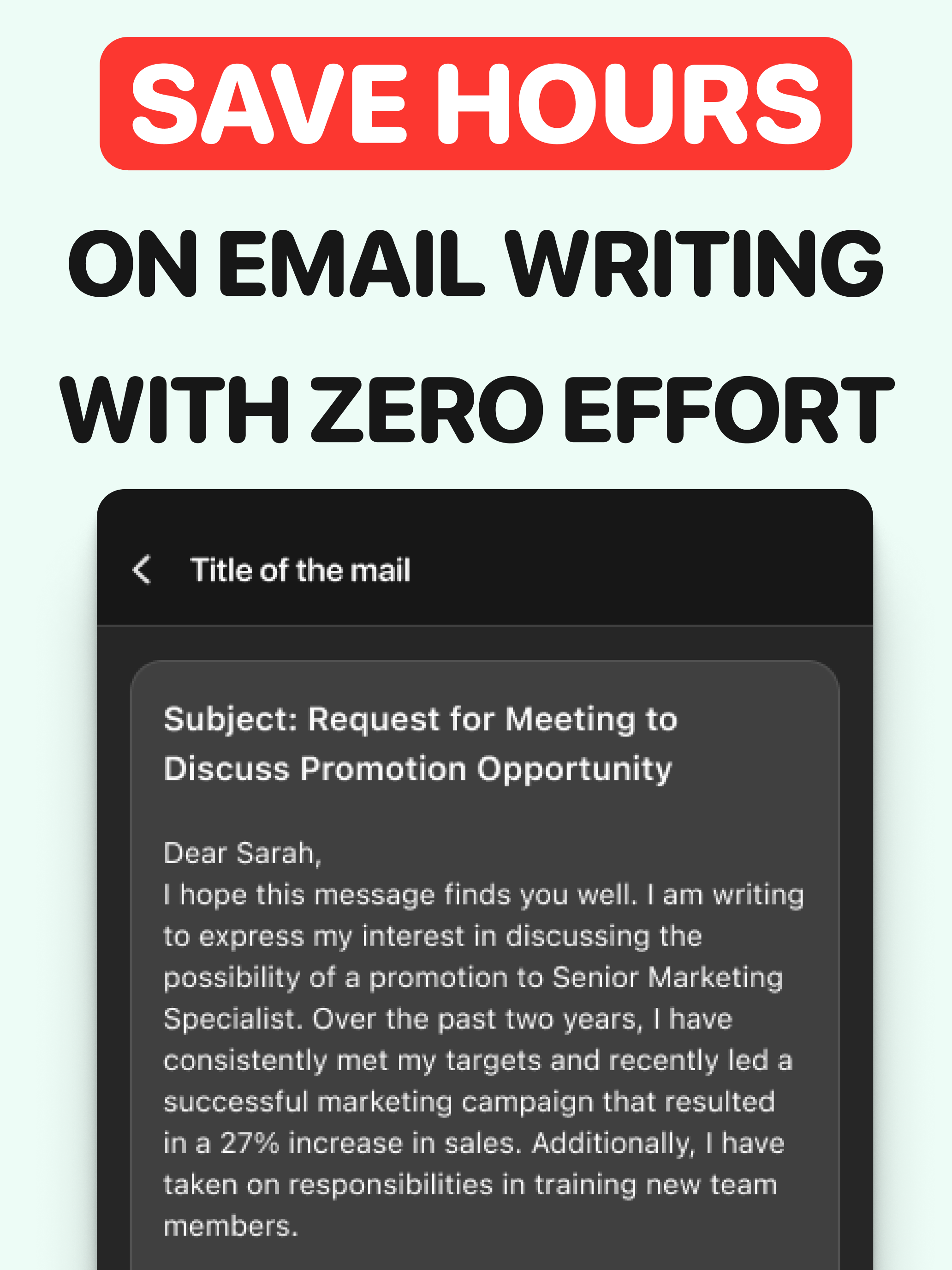 AI Email Generator & Writer