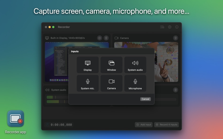 #2. Recorder.app (macOS) Podle: Dariusz Rybicki
