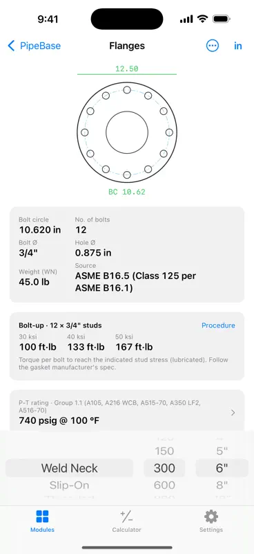 PipeBase: Pipe Fitter Charts screenshot 4 of 6