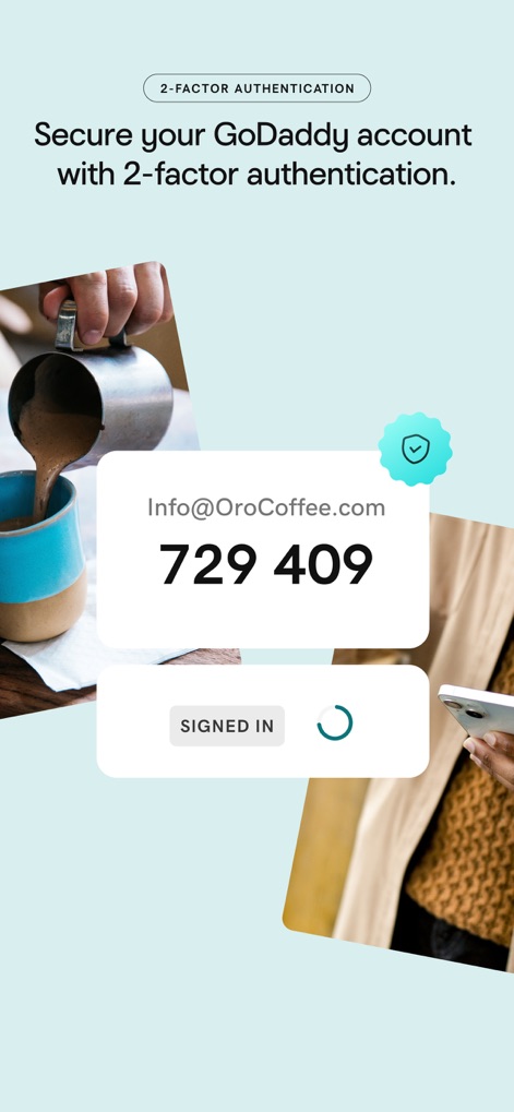 GoDaddy: Websites & Marketing - Enhanced Account Security