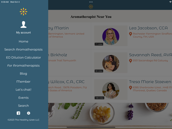 AromaConnect iPad screenshot 2 - Social Networking app