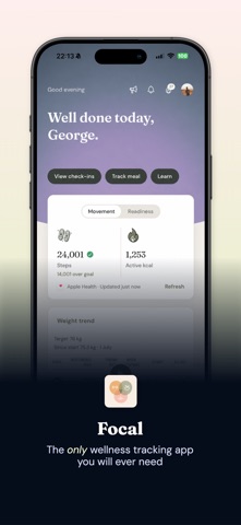 Focal: Training & Food Tracker screenshot
