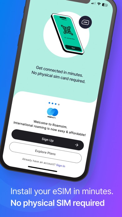 Roamsim | eSIM Travel Data Screenshot