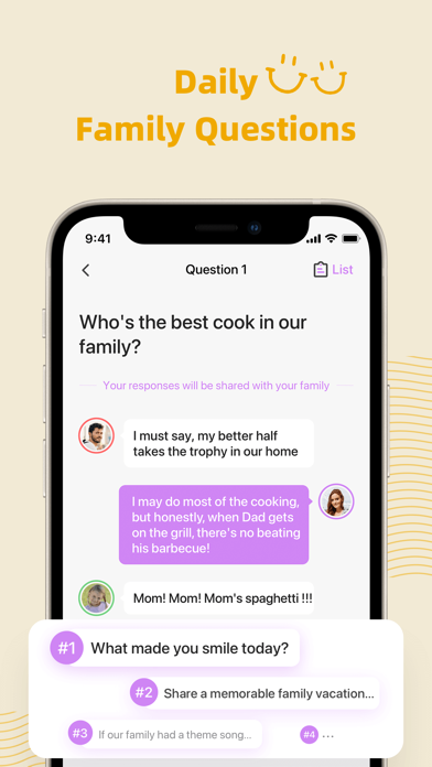Cubbily Shared Family Calendar Screenshot
