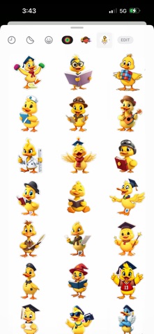 Scholar Duckling Stickers screenshot