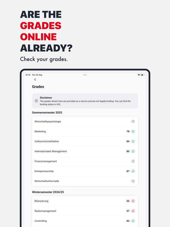 HdBA App iPad screenshot