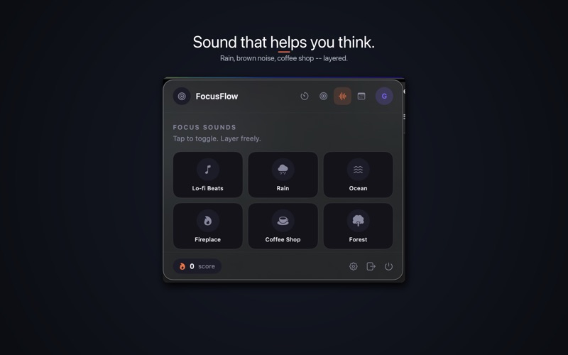 FocusFlow: Menu Bar Focus screenshot