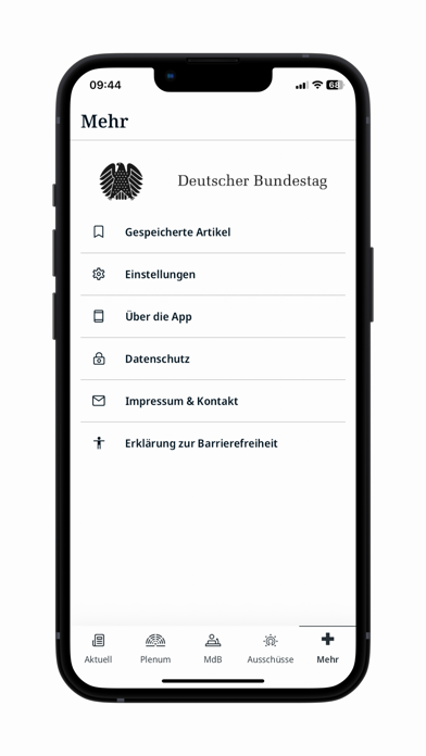 Deutscher Bundestag Screenshot