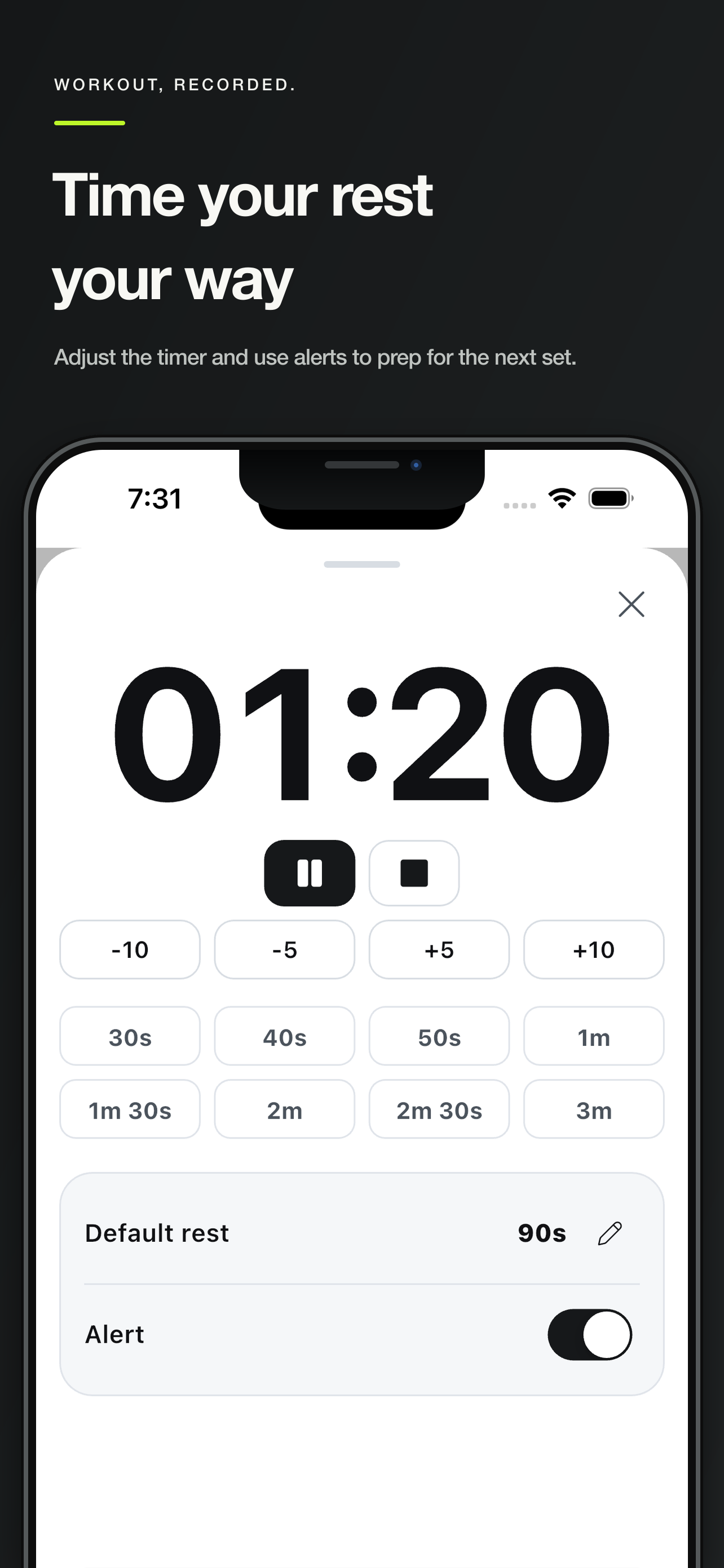 BYRECORD: Minimal Workout Log screenshot 4