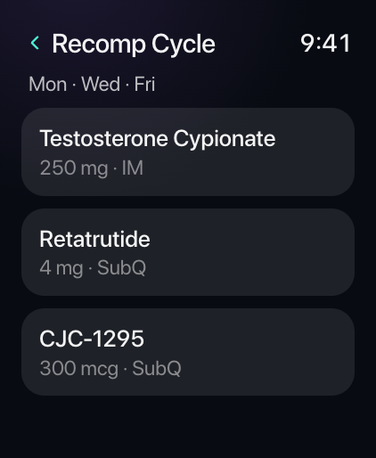 StackTrackr: Peptide Tracker screenshot 9