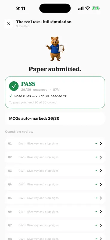 NT Road Rules Test screenshot 4 of 9