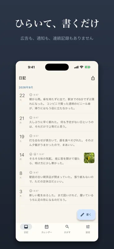 ただの日記帳 screenshot 1 of 6