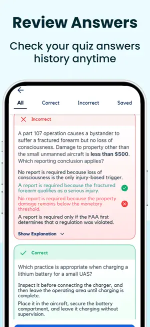FAA PART 107 Exam Prep Prepia screenshot 3