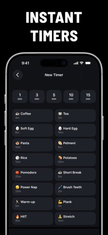 MultiTimer: Cooking & Fitness iPhone screenshot