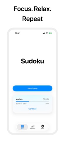Sudoku – No Ads, Unlimited iPhone screenshot