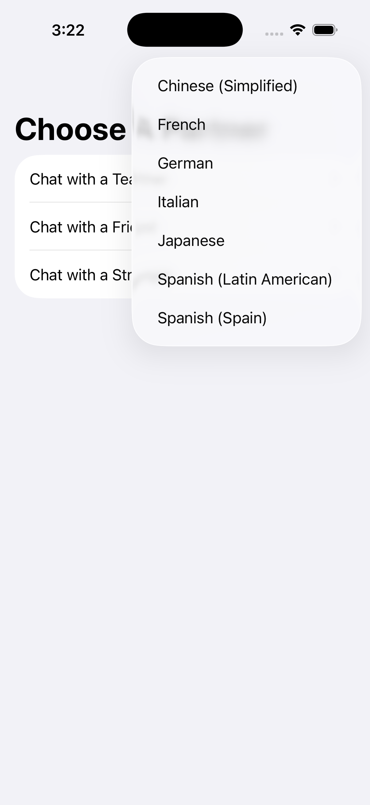 AI Foreign Language Chat