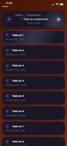 Calcul Mental Challenge iPhone screenshot