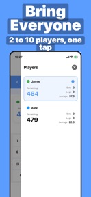 Darts Scorekeeper, Scoreboard screenshot
