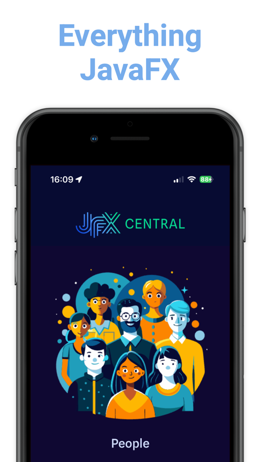 #1. JFXCentral (iOS) By: Dirk Lemmermann