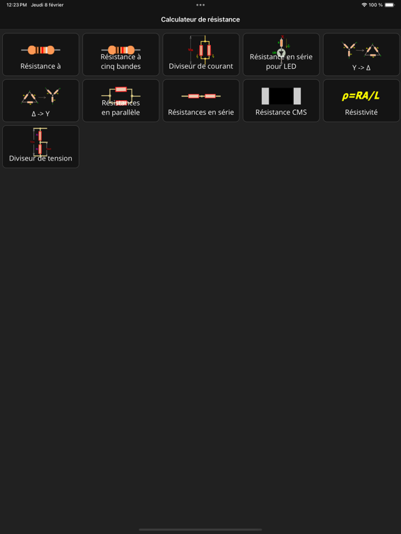 Screenshot #5 pour Calculs de résistance
